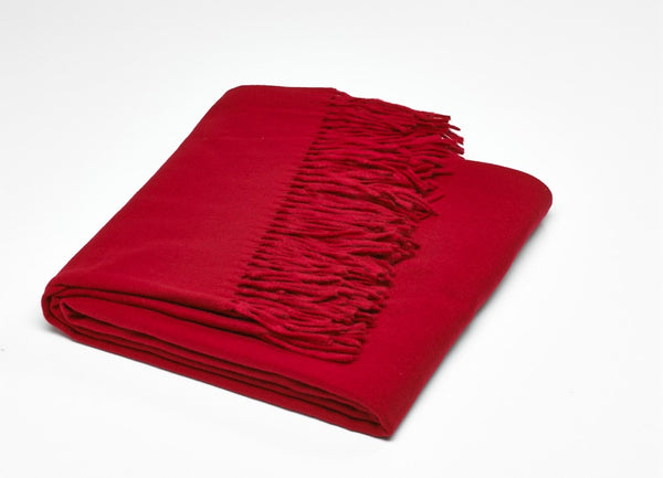 Wohndecke Melody Uni Rot