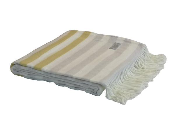 Wohndecke Melody Border Stripe Fog - Raffa