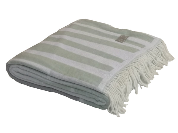 Wohndecke Amanda Cotton Acacia Eggshell - Wild Dove