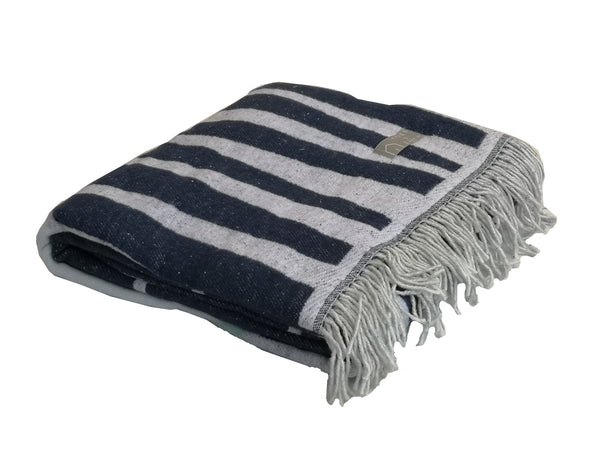 Wohndecke Amanda Cotton Acacia Navy - Seafoam