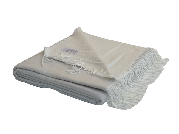Wohndecke Amanda Reversible Plain Fog - Natural