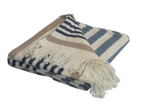 Wohndecke Melody Fifth Avenue Prov. Blue - Cobblestone