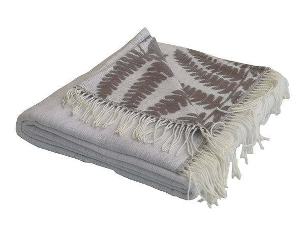 Wohndecke Amanda Cotton Nature's Valley Wild Dove - Fog