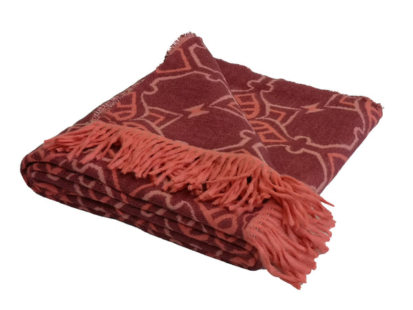Wohndecke Bella Vita Casablanca Burgundy - DK Coral