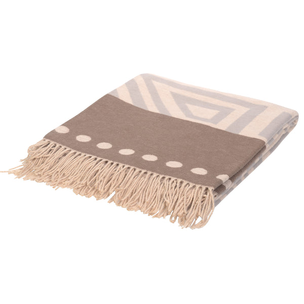 Wohndecke Amanda Cotton Global Tribe Cobblestone - Bone