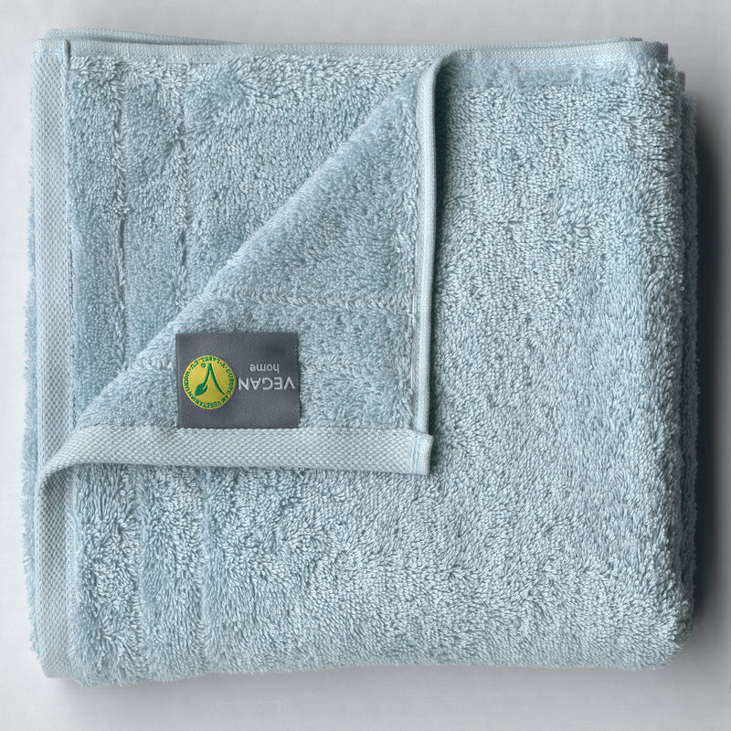Frottierware Vegan Home Handtuch Eisblau - 50 x 100 cm